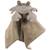 Peluche bébé en tricot et velours côtelé – douce et écoresponsable dès la naissance Gris marron, blanc 1 - vertbaudet enfant 