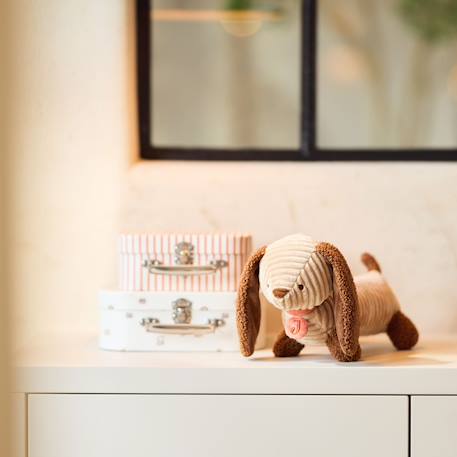 Peluche chien ultra douce pour bébé – doudou à câliner dès la naissance Marron, beige, noir 5 - vertbaudet enfant 
