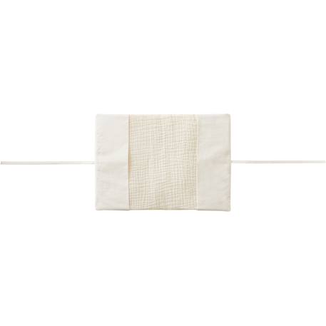 Protège carnet de santé gaze de coton fougère Beige+Ecru+Vert d'eau 6 - vertbaudet enfant 