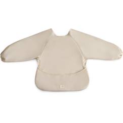 Puériculture-Bavoir bébé manches longues imperméable – protection repas avec poche récupératrice