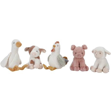 Peluche bébé toute douce en forme d’animal – compagnon câlin lavable en machine dès la naissance Blanc, marron 3 - vertbaudet enfant 