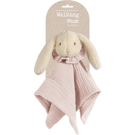 Doudou bébé ultra doux avec yeux brodés – compagnon rassurant dès la naissance Sable, bleu, noir+Sable, rose, noir 9 - vertbaudet enfant 