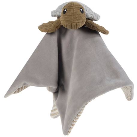 Peluche bébé en tricot et velours côtelé – douce, durable et adaptée dès la naissance Gris, marron, blanc 2 - vertbaudet enfant 