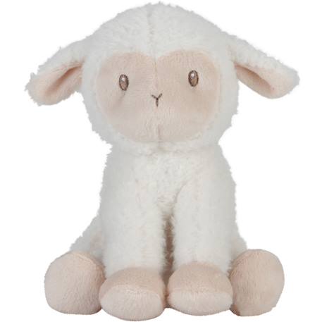 Peluche bébé toute douce en forme d’animal – compagnon câlin lavable en machine dès la naissance Blanc, marron 1 - vertbaudet enfant 
