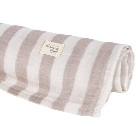 Lange bébé en mousseline de coton – multi-usages, doux et respirant dès la naissance Beige 1 - vertbaudet enfant 