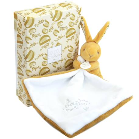 Doudou bébé tout doux avec mouchoir – compagnon rassurant et facile à emporter dès la naissance Ocre 1 - vertbaudet enfant 