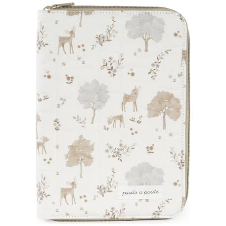 Protège carnet de santé bébé zippé – rangement pratique et lavable en machine Beige 1 - vertbaudet enfant 