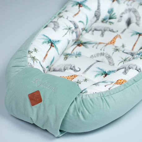Cocon bébé matelassé nid réducteur de lit Écru+Safari, vert, gris, blanc+Sidonia, beige, écru, blanc+Stella, imprimé étoiles blanc, gris 10 - vertbaudet enfant 