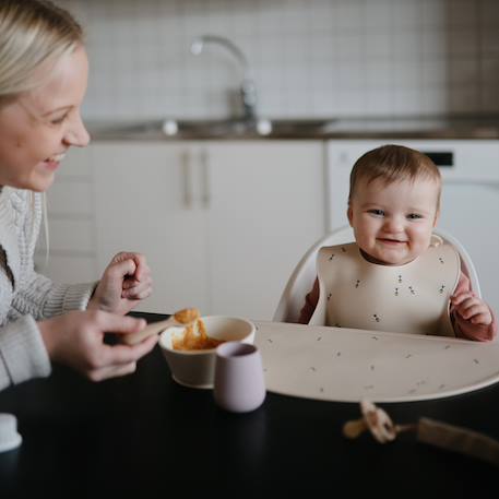 Set de table enfant en silicone alimentaire – antidérapant, résistant et sans substances nocives Ecru, jaune, noir 4 - vertbaudet enfant 
