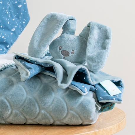 Doudou lapidou glow phosphorescent moka Bleu+Marron+Rose 3 - vertbaudet enfant 