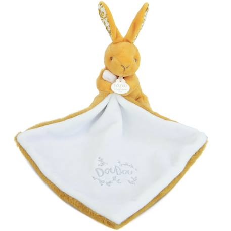 Doudou bébé tout doux avec mouchoir – compagnon rassurant et facile à emporter dès la naissance Ocre 3 - vertbaudet enfant 