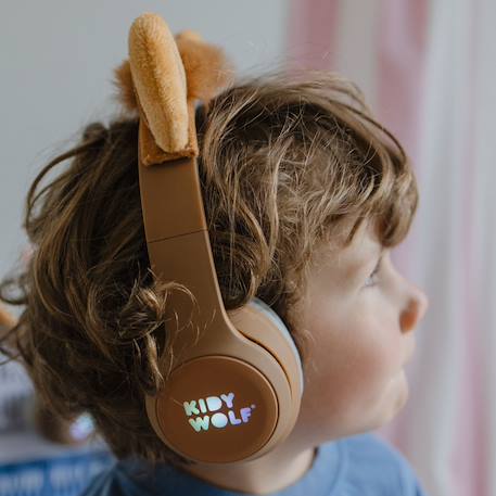 Casque audio enfant Bluetooth avec limitation de volume – confortable, sécurisé et ludique Ocre, marron 5 - vertbaudet enfant 