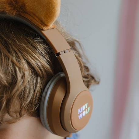 Casque audio enfant Bluetooth avec limitation de volume – confortable, sécurisé et ludique Ocre, marron 6 - vertbaudet enfant 