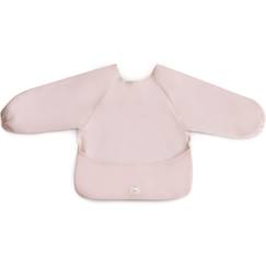 Puériculture-Repas-Bavoir bébé manches longues imperméable – protection repas avec poche récupératrice