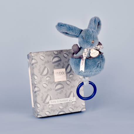 Peluche musicale bébé avec mélodie apaisante – doudou doux à suspendre dès la naissance Bleu 5 - vertbaudet enfant 