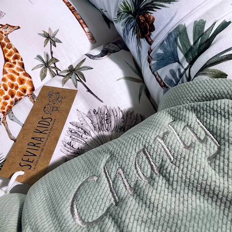 Cocon bébé matelassé nid réducteur de lit Écru+Safari, vert, gris, blanc+Sidonia, beige, écru, blanc+Stella, imprimé étoiles blanc, gris 11 - vertbaudet enfant 