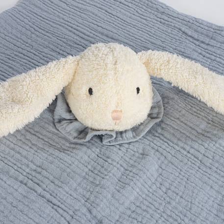 Doudou bébé ultra doux avec yeux brodés – compagnon rassurant dès la naissance Sable, bleu, noir+Sable, rose, noir 4 - vertbaudet enfant 