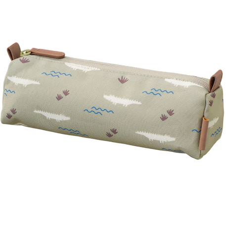 Trousse zippée déperlante en matière recyclée – rangement pratique et écoresponsable Vert, bleu, écru 2 - vertbaudet enfant 