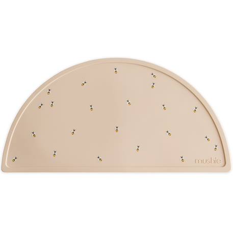 Set de table enfant en silicone alimentaire – antidérapant, résistant et sans substances nocives Ecru, jaune, noir 1 - vertbaudet enfant 