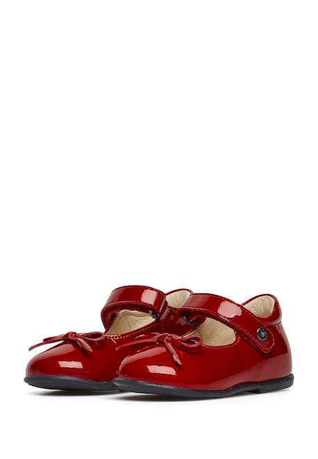Ballerines en verni avec sangle ballet Bleu nuit-+Noir ivoire+Rouge foncé+Rouge foncé- 20 - vertbaudet enfant 