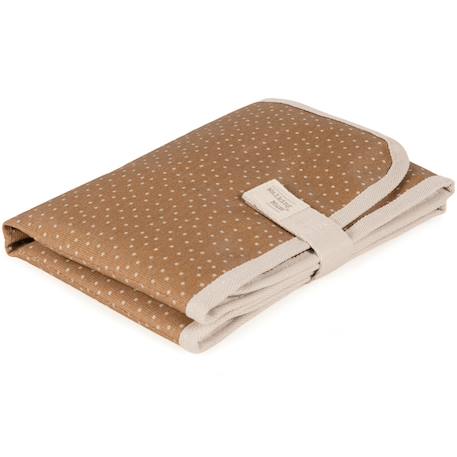 Matelas à langer pliable et imperméable – confortable, pratique et facile à transporter Cannelle, écru+Vert, écru 2 - vertbaudet enfant 