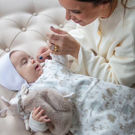 Doudou bébé en velours et tissu peluche – compagnon doux et rassurant dès la naissance Beige 4 - vertbaudet enfant 