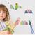 Sticker mural décoratif pour chambre d’enfant – décoration douce et poétique à poser facilement Rose, vert, lilas 2 - vertbaudet enfant 