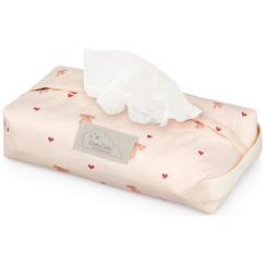 Puériculture-Étui pour lingettes bébé en coton bio certifié – rangement pratique et lavable en machine