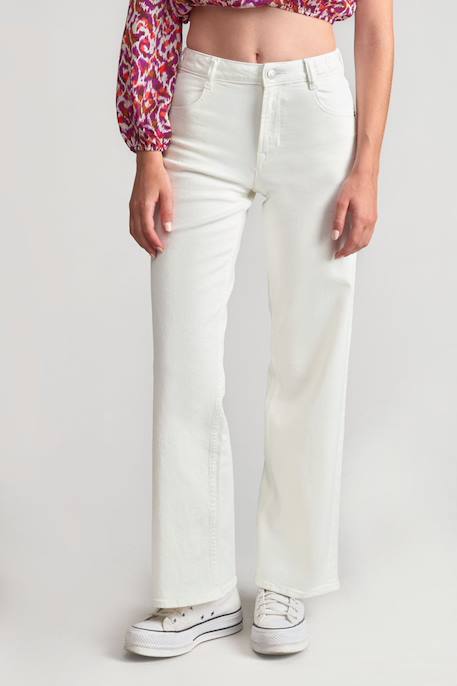 Fille-Pantalon-Pantalon loose, large en jeans rommigi