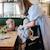 Bavoir bébé à manches longues imperméable – protection repas et activités sans taches Bleu, écru 2 - vertbaudet enfant 