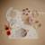 Set de table en silicone pink flowers Ecru, rose 2 - vertbaudet enfant 
