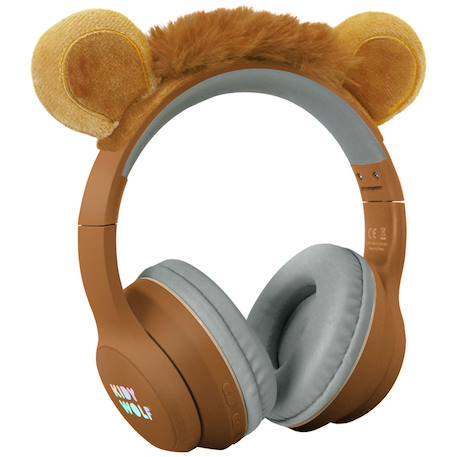 Casque audio enfant Bluetooth avec limitation de volume – confortable, sécurisé et ludique Ocre, marron 1 - vertbaudet enfant 