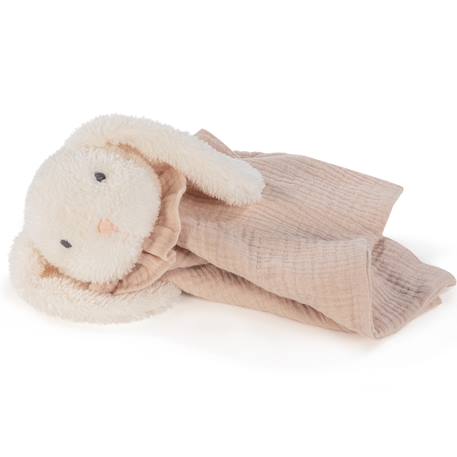 Doudou bébé ultra doux avec yeux brodés – compagnon rassurant dès la naissance Sable, bleu, noir+Sable, rose, noir 8 - vertbaudet enfant 