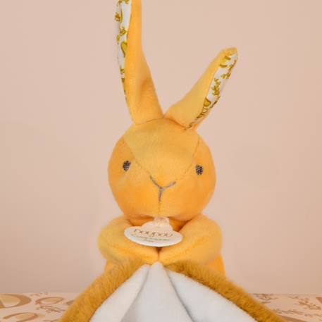 Doudou bébé tout doux avec mouchoir – compagnon rassurant et facile à emporter dès la naissance Ocre 5 - vertbaudet enfant 
