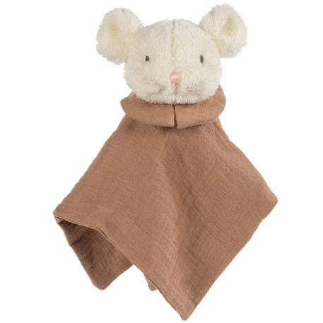 Doudou bébé doux et apaisant en tissu naturel – compagnon réconfortant dès la naissance Cannelle, écru 1 - vertbaudet enfant 
