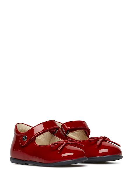 Ballerines en verni avec sangle ballet Bleu nuit-+Noir ivoire+Rouge foncé+Rouge foncé- 17 - vertbaudet enfant 