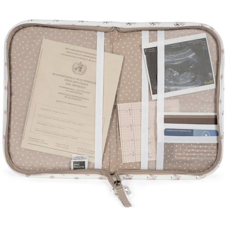 Protège carnet de santé bébé zippé – rangement organisé et facile à entretenir Beige 2 - vertbaudet enfant 