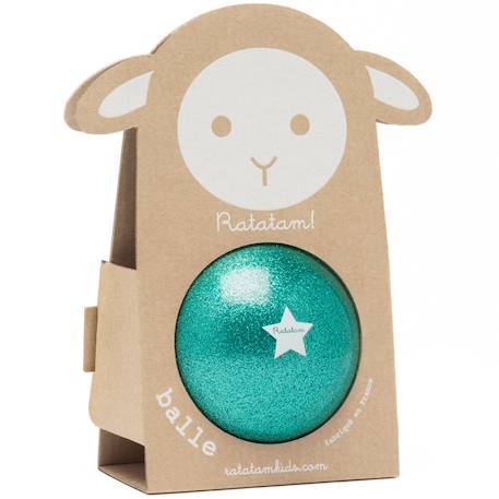Ballon paillettes or (10 cm) Vert d'eau, blanc+Vert, blanc 7 - vertbaudet enfant 