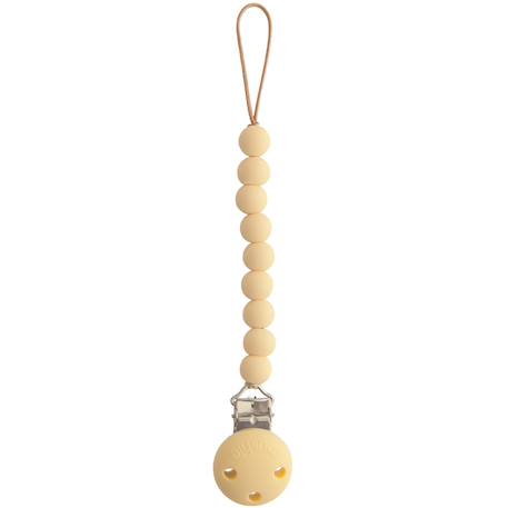Attache sucette en silicone Beige foncé+Beige, écru+Bleu+Bois+Ecru+Jaune+Pierre+Rose+Thym séché+Vert d'eau 17 - vertbaudet enfant 