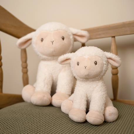 Peluche bébé toute douce en forme d’animal – compagnon câlin lavable en machine dès la naissance Blanc, marron 5 - vertbaudet enfant 