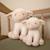 Peluche bébé toute douce en forme d’animal – compagnon câlin lavable en machine dès la naissance Blanc, marron 5 - vertbaudet enfant 