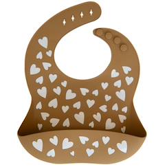 Puériculture-Bavoir bébé en silicone alimentaire avec poche récupératrice – étanche, réglable et facile à nettoyer