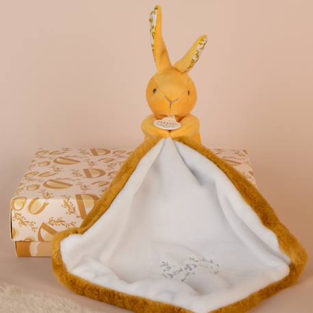Doudou bébé tout doux avec mouchoir – compagnon rassurant et facile à emporter dès la naissance Ocre 4 - vertbaudet enfant 