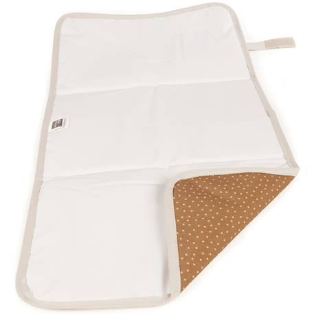 Matelas à langer pliable et imperméable – confortable, pratique et facile à transporter Cannelle, écru+Vert, écru 3 - vertbaudet enfant 