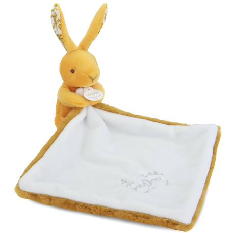 Doudou bébé tout doux avec mouchoir – compagnon rassurant et facile à emporter dès la naissance Ocre 2 - vertbaudet enfant 