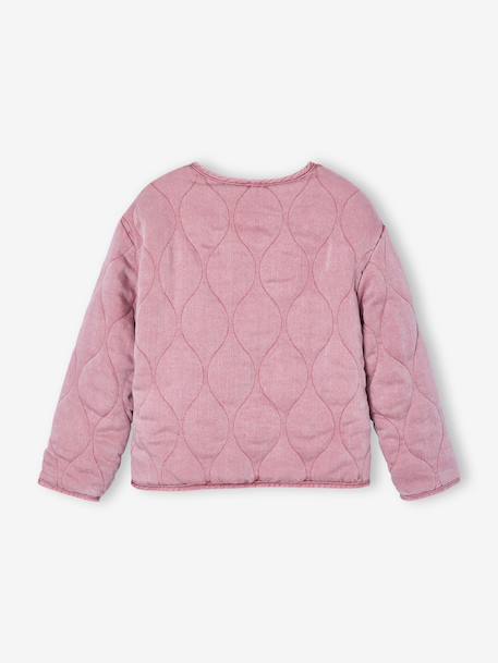 Veste matelassée fille doublée sherpa rose 4 - vertbaudet enfant 