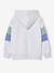 Sweat capuche imprimé blanc chiné+bleu ardoise+gris chiné 2 - vertbaudet enfant 