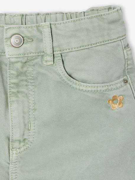 Pantalon fille large couleur pivoine+prune+rose+vert+vert de gris 21 - vertbaudet enfant 