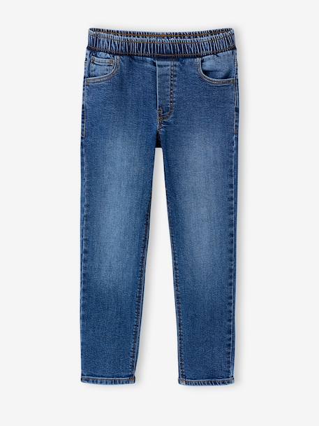 Lot 2 jeans garçon slim denim gris+double stone+stone 18 - vertbaudet enfant 