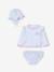 Maillot bain 3 pièces rayures bleu clair 3 - vertbaudet enfant 